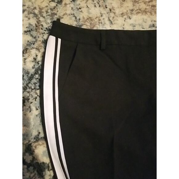 Amanda + Chelsea Women's Black White Stripes Pants Size 2 - Picture 7 of 16